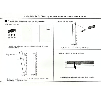 Ghost sliding door system by Best Glass Parts featuring an invisible track and sleek glass door setup.