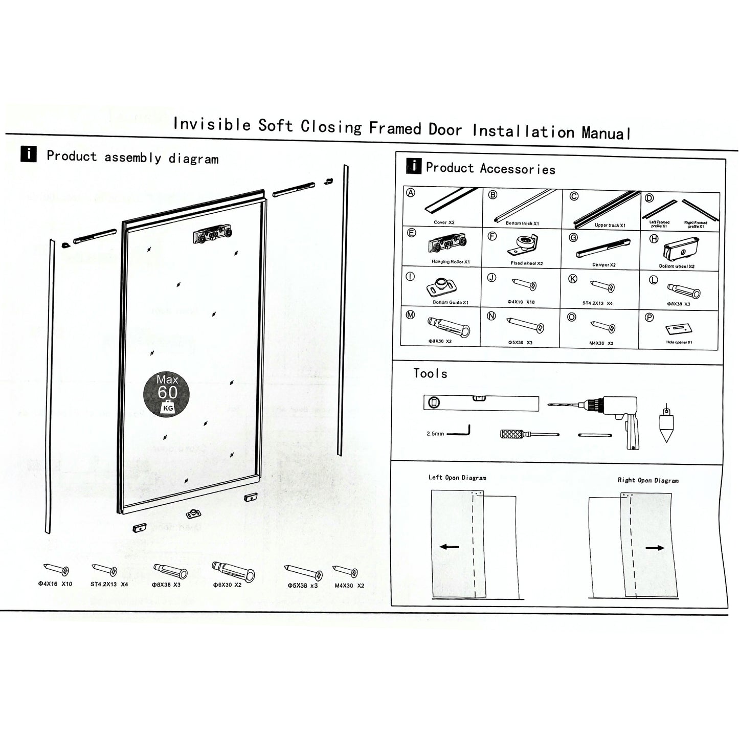 Ghost sliding door system by Best Glass Parts featuring an invisible track and sleek door panel for modern interior design.