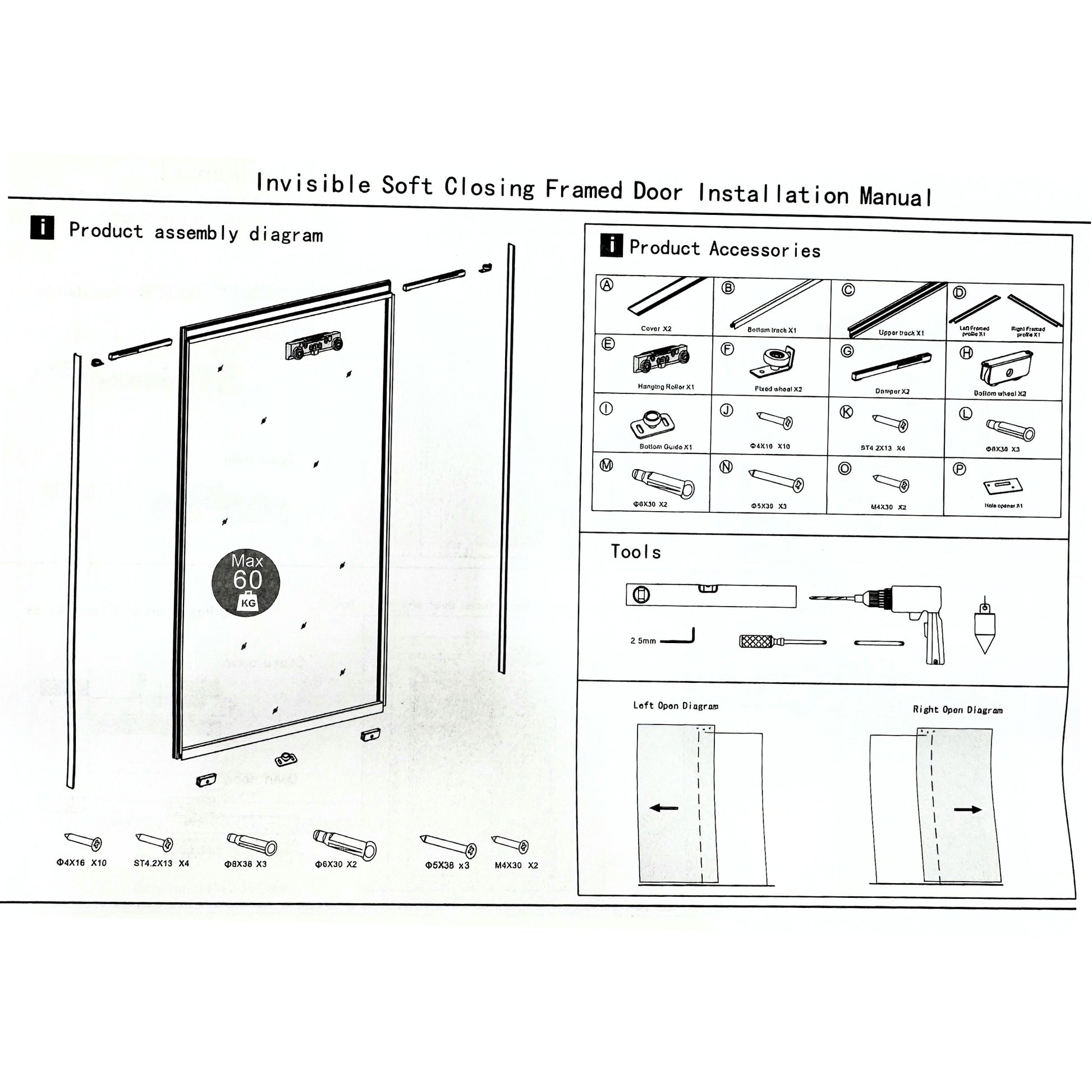 Ghost sliding door system by Best Glass Parts featuring an invisible track and sleek door panel for modern interior design.