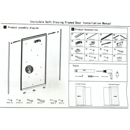 Ghost sliding door system by Best Glass Parts featuring an invisible track and sleek door panel for modern interior design.