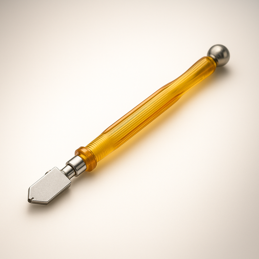 Orange glass diamond cutter pencil by Best Glass Parts, featuring a sleek design for precise glass cutting.