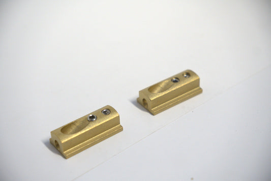 Header connector for glass panels by Best Glass Parts, featuring clear, sturdy metal construction for secure assembly.