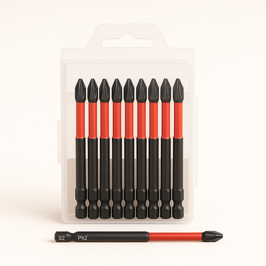 Impact Bits Star 90mm PH2 drill bit from Best Glass Parts, showing the star-shaped tip and metal shank for power tools.