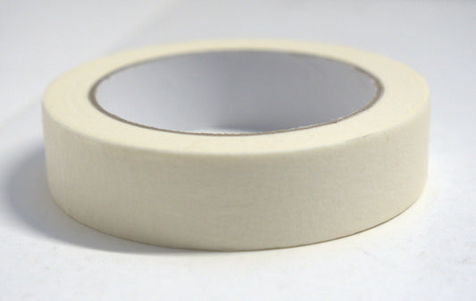 Roll of Best Glass Parts masking tape measuring 25x30mm, showing the adhesive side and tape surface.