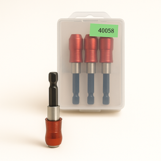 Quickly Drill Bit Holder S2 from Best Glass Parts, a durable metal tool organizer for drill bits, shown on a white background.