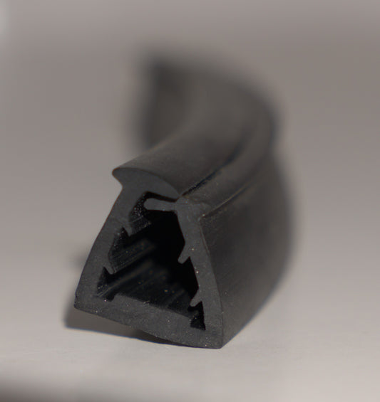 10mm rubber gaskit for railing top handrail, fits 10mm glass, used in glass railing installations by Best Glass Parts