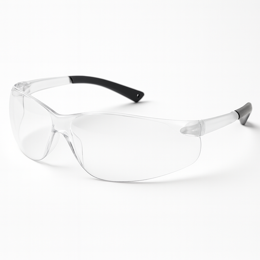 Safety glasses Bear Kat by Best Glass Parts with clear impact-resistant lenses and adjustable arms.