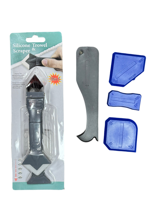 Silicon trowel and scraper from Best Glass Parts, with flexible blades for glass work and surface cleaning.