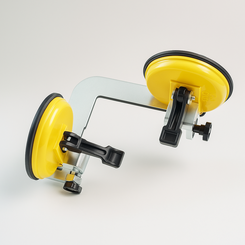 Adjustable 90-degree suction cup from Best Glass Parts, showing its flexible design and strong grip for secure mounting.