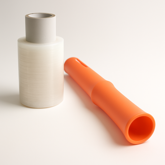 Best Glass Parts wrap roll, clear plastic film used for protecting and packaging glass surfaces and items.