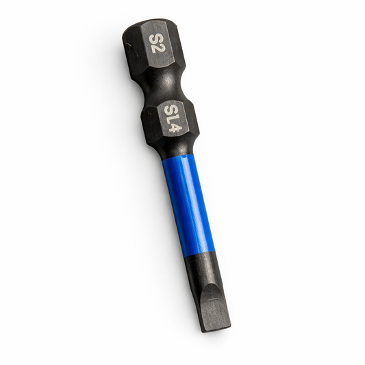 Best Glass Parts impact bits slotted 50mm (2-inch) screwdriver bits for glass installation and repair.