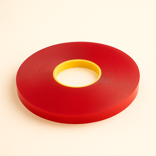 Double-sided clear tape by Best Glass Parts, 6mm x 1.4mm, trim Tessa tape for precise glass and surface bonding.