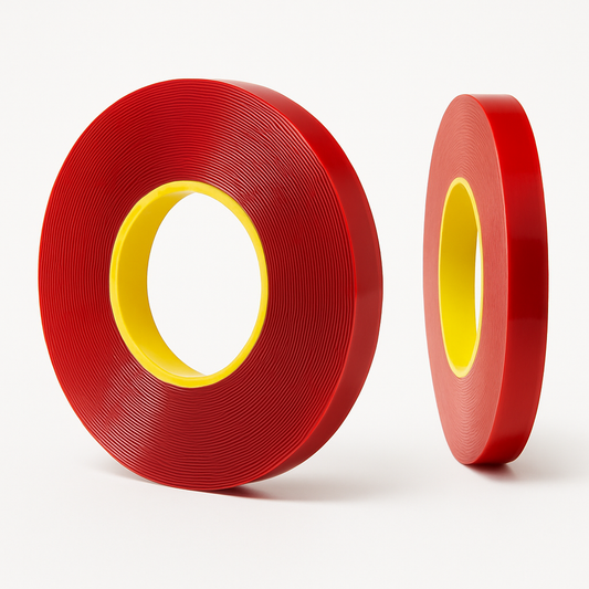 Double-sided clear tape from Best Glass Parts, 6mm x 1.4mm, 33m length, used for trimming and glass applications.