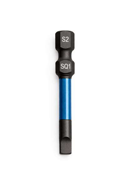 Square impact bits 50mm (2-inch) from Best Glass Parts, showing a durable metal drill bit for impact driver use.