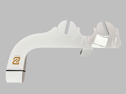 Best Glass Parts bidet attachment showing sleek white design with water spray nozzle and control knobs for hygiene and comfort.