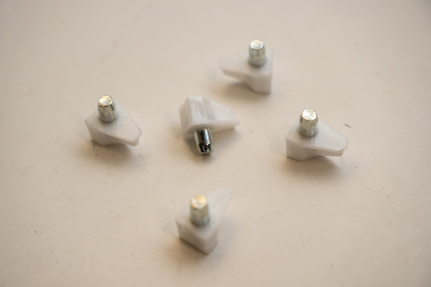Glass shelves support pin from Best Glass Parts, metal hardware with a small screw for secure attachment.