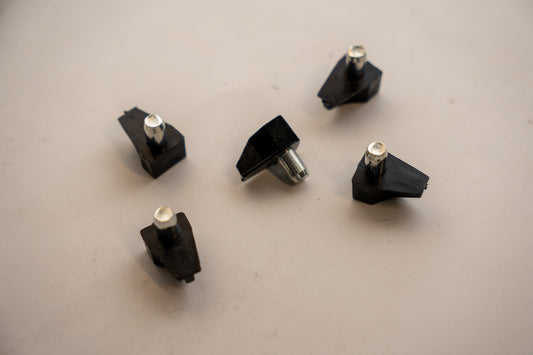 Glass shelves support pin from Best Glass Parts, shown in clear close-up with metal construction and installation details.