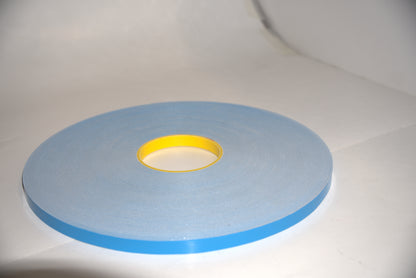 White U-channel tape from Best Glass Parts, close-up showing flexible plastic strip for glass edge protection and sealing.
