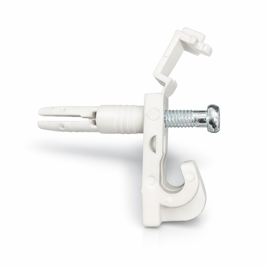 Wire shelving back clip with cap from Best Glass Parts, designed to secure and support wire shelving units.