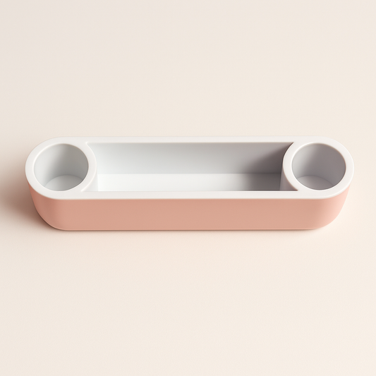Double end caps for wire shelving by Best Glass Parts, showing silver metal caps designed to fit wire shelving units.