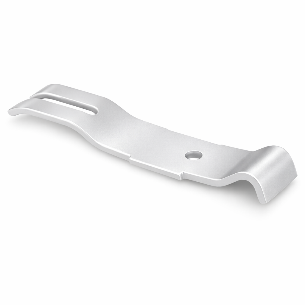 Metal corner bracket for wire shelving by Best Glass Parts, showing a sturdy L-shaped support for secure shelving installation.