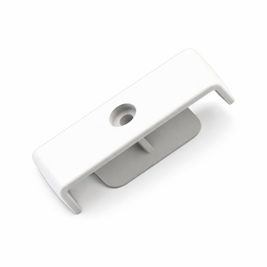 Best Glass Parts wire shelving pole clip securing metal wire shelves to poles, durable and easy to install.